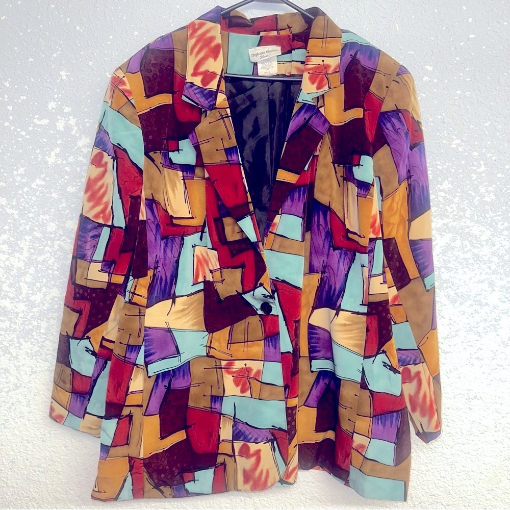 Women’s vtg plus size Stephanie Thomas Sport blazer sz 20